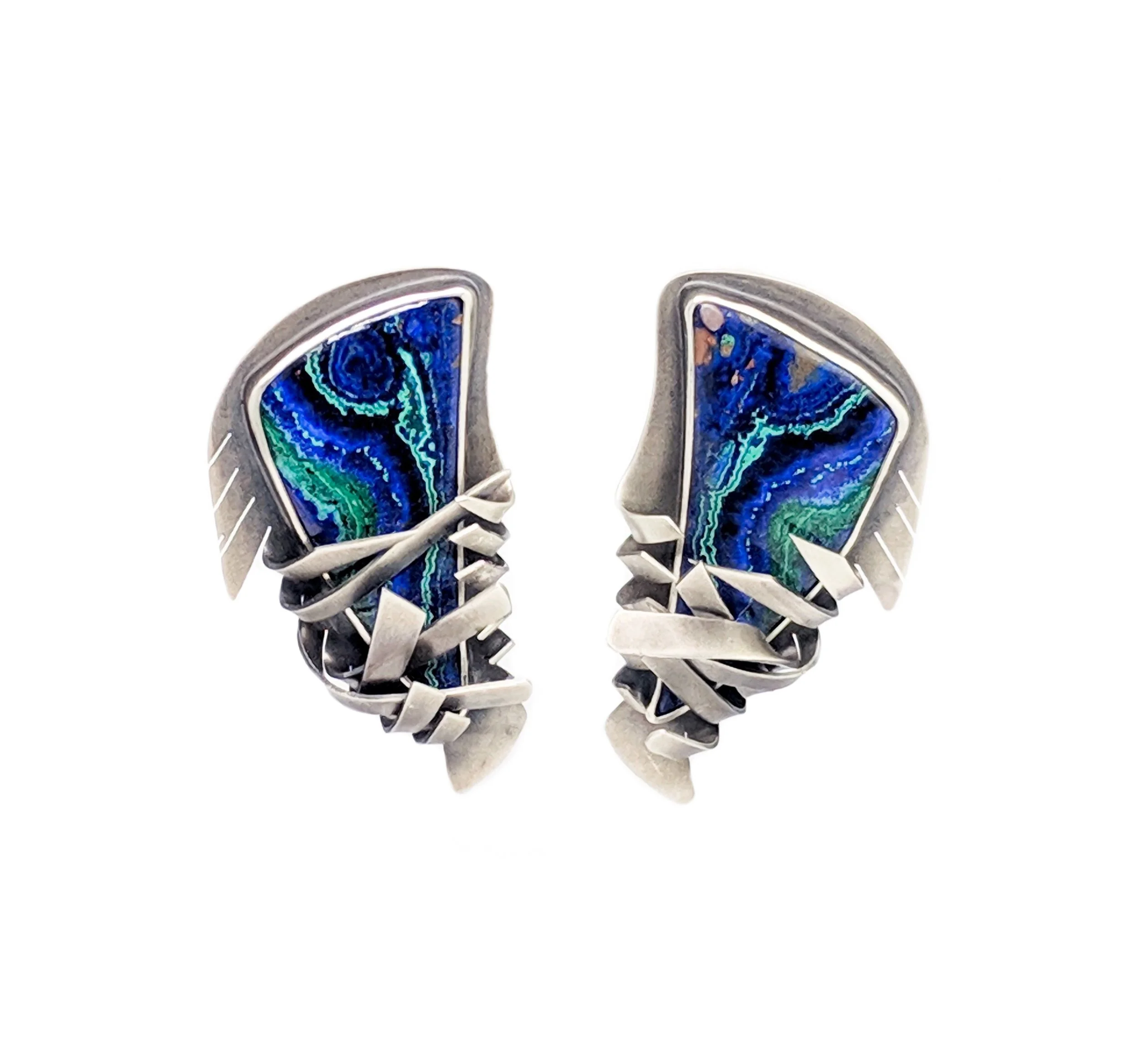 Chrysocolla "form study" Earrings