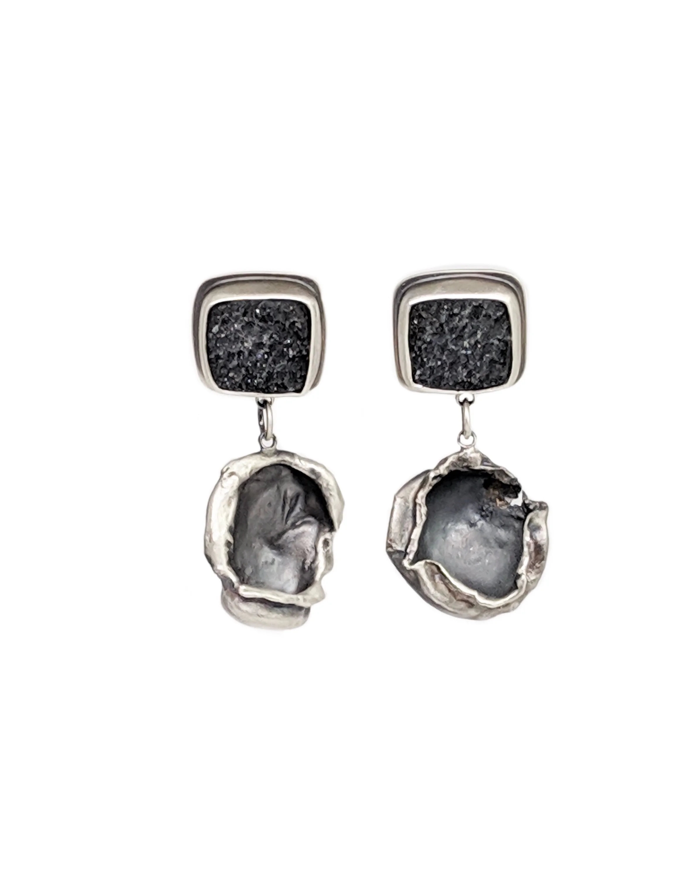 Water cast earrings 