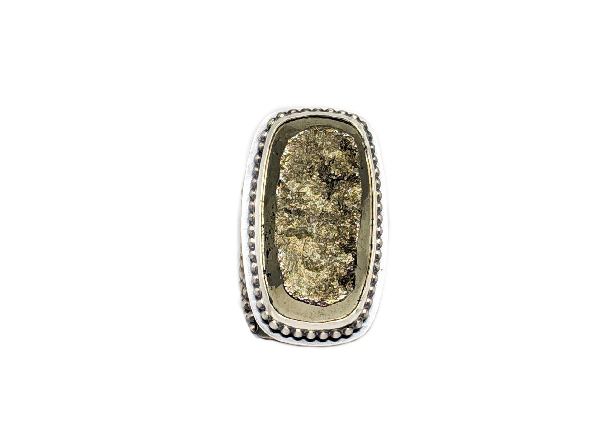 Pyrite Dot Ring