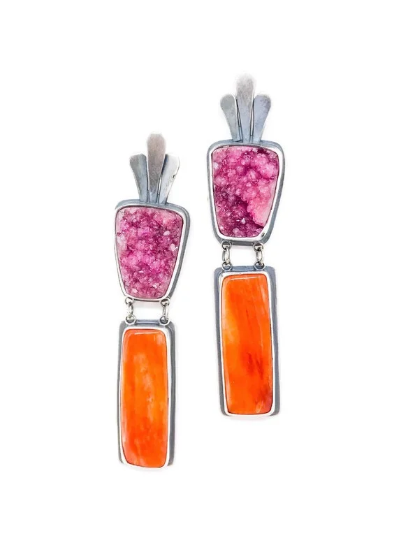 Cobalt Calcite &amp; Spiny Oyster Shell 