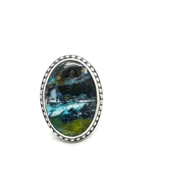 Opalized Wood Ring #2
