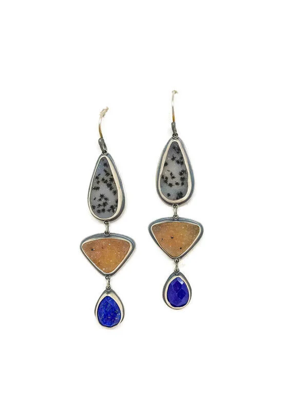 Three Stone Earrings 