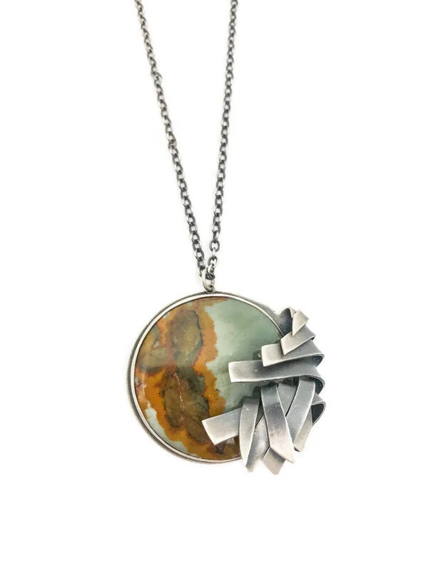Jasper Fold-Form Necklace 
