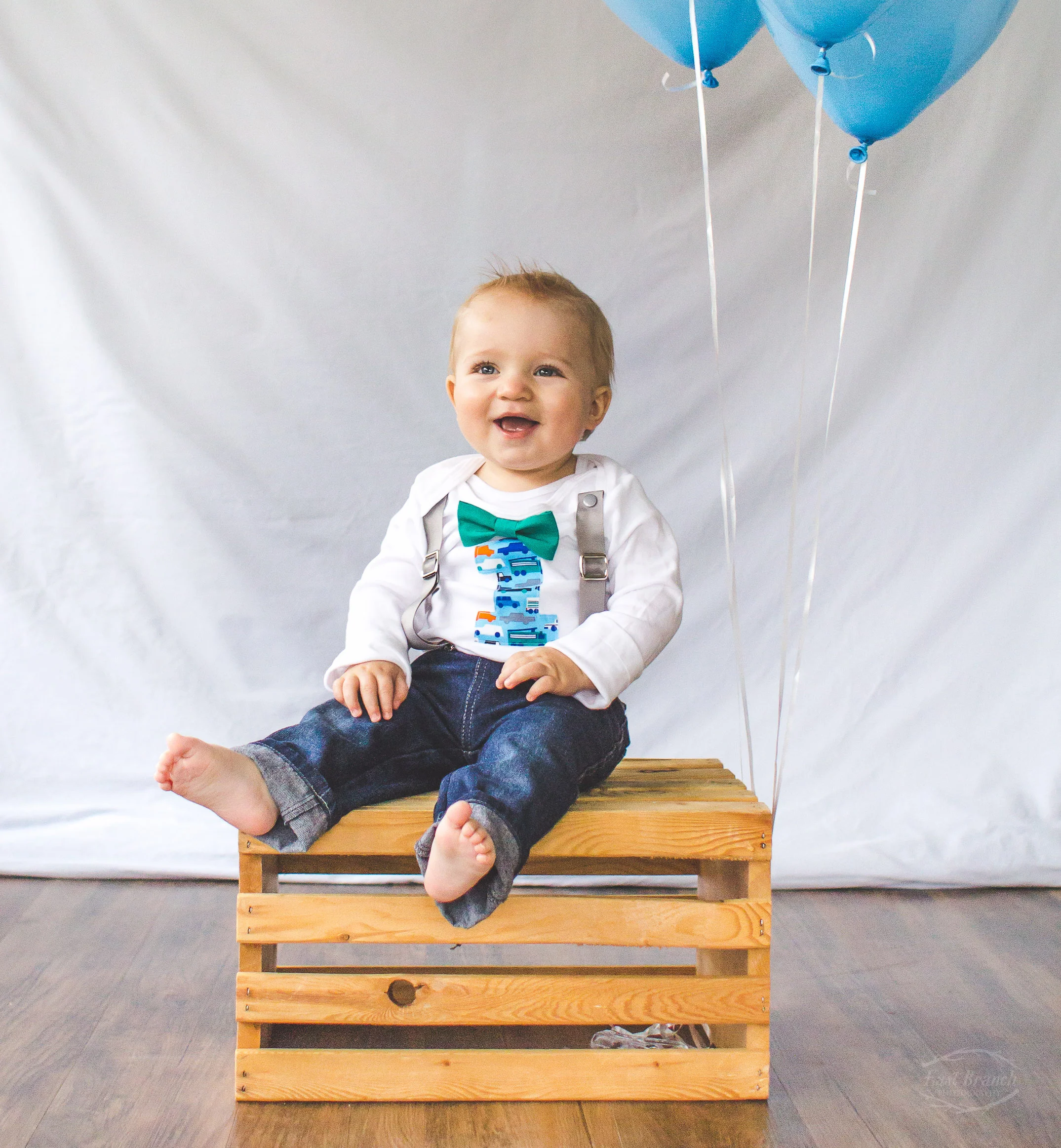 I'm a sucker for bow ties and suspenders and smiling baby boys.