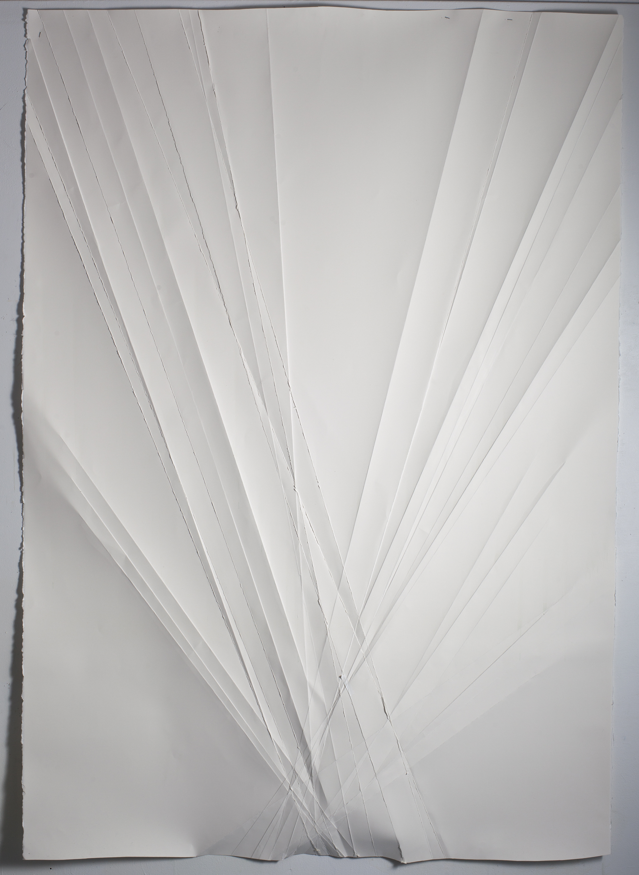 Untitled, 2014, folded paper, 50 x 70 inches