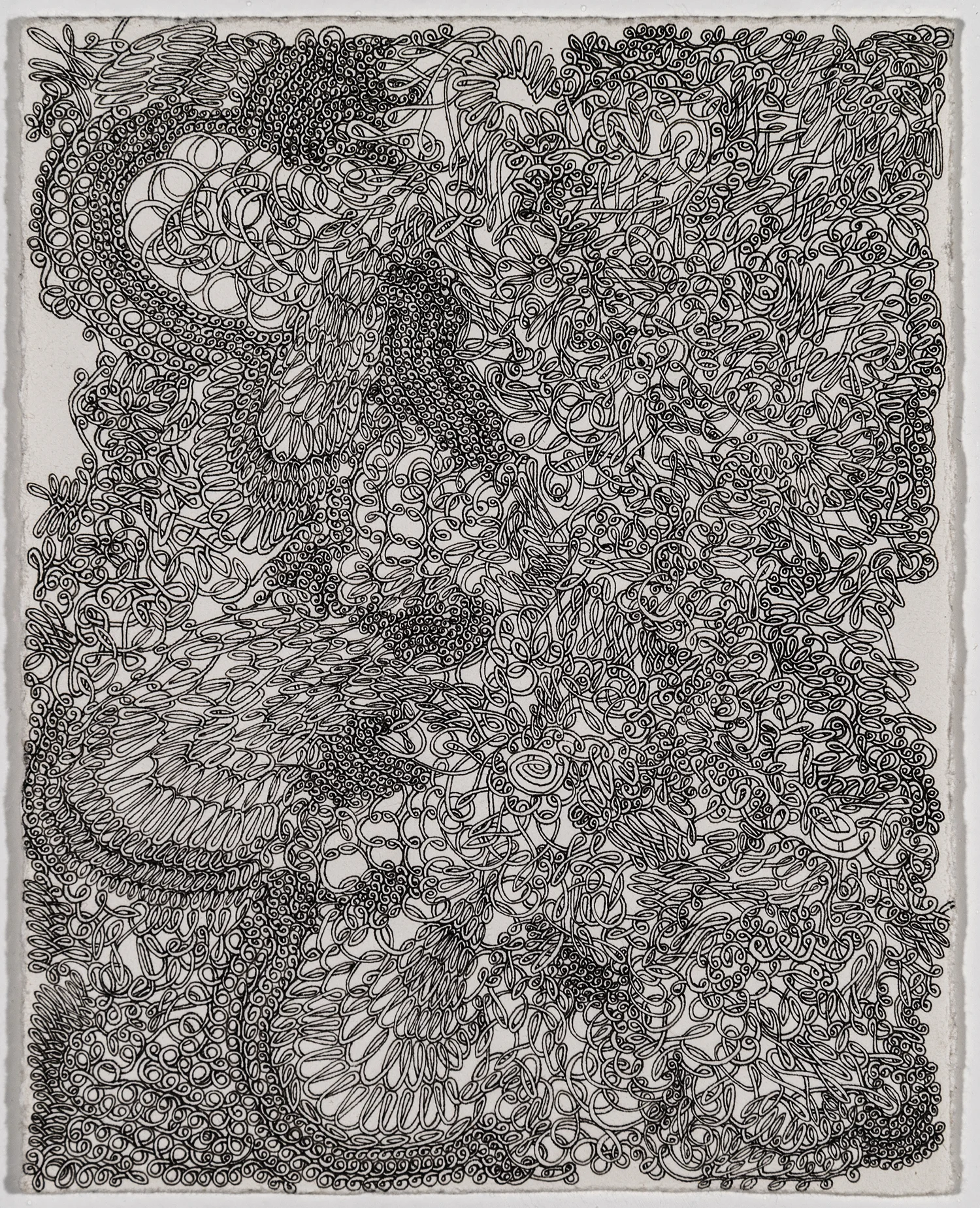 Rhodes, ink on paper, 4.5" x 6.5"
