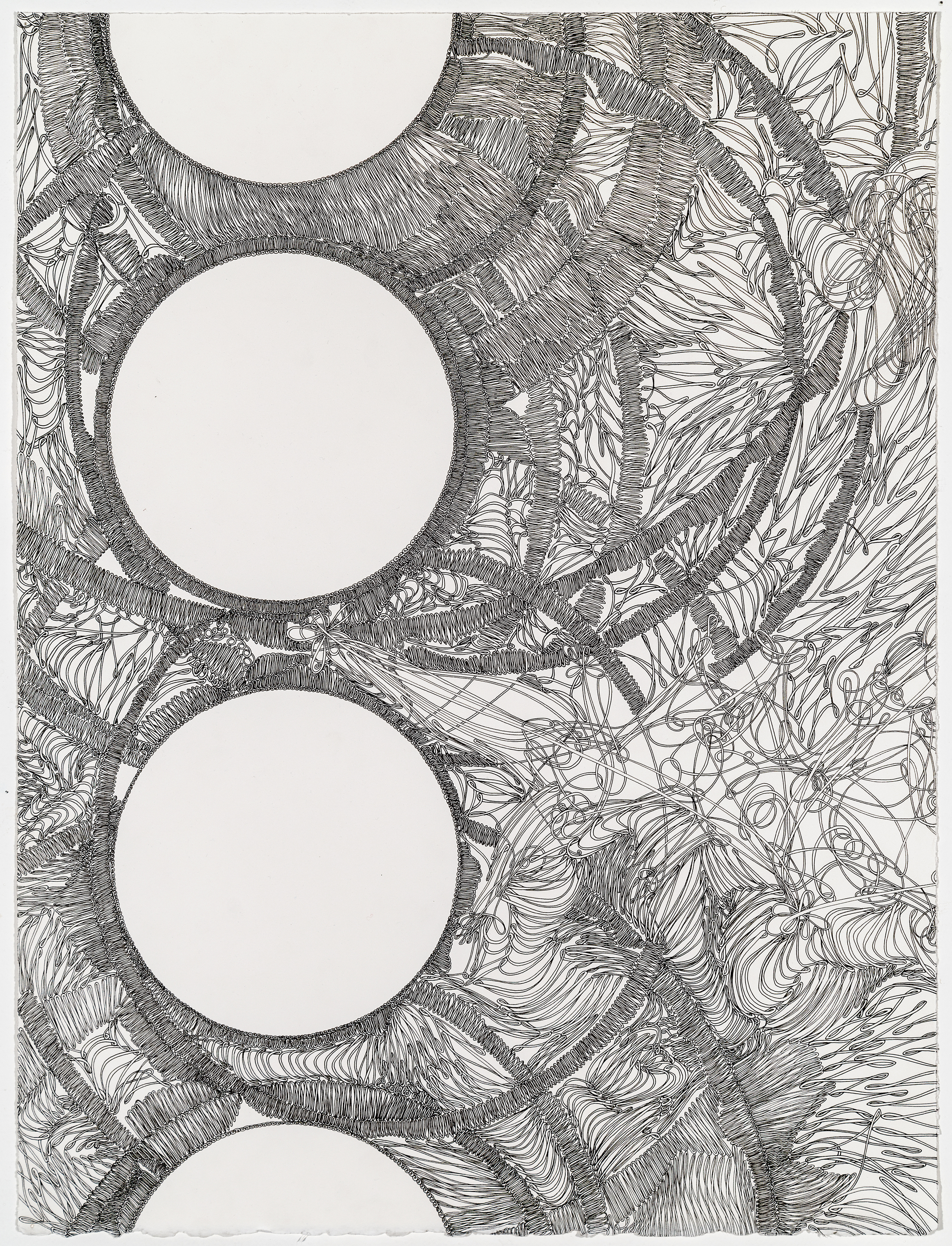 Strain, ink on paper, 14.5 x 22.5 inches, 2015