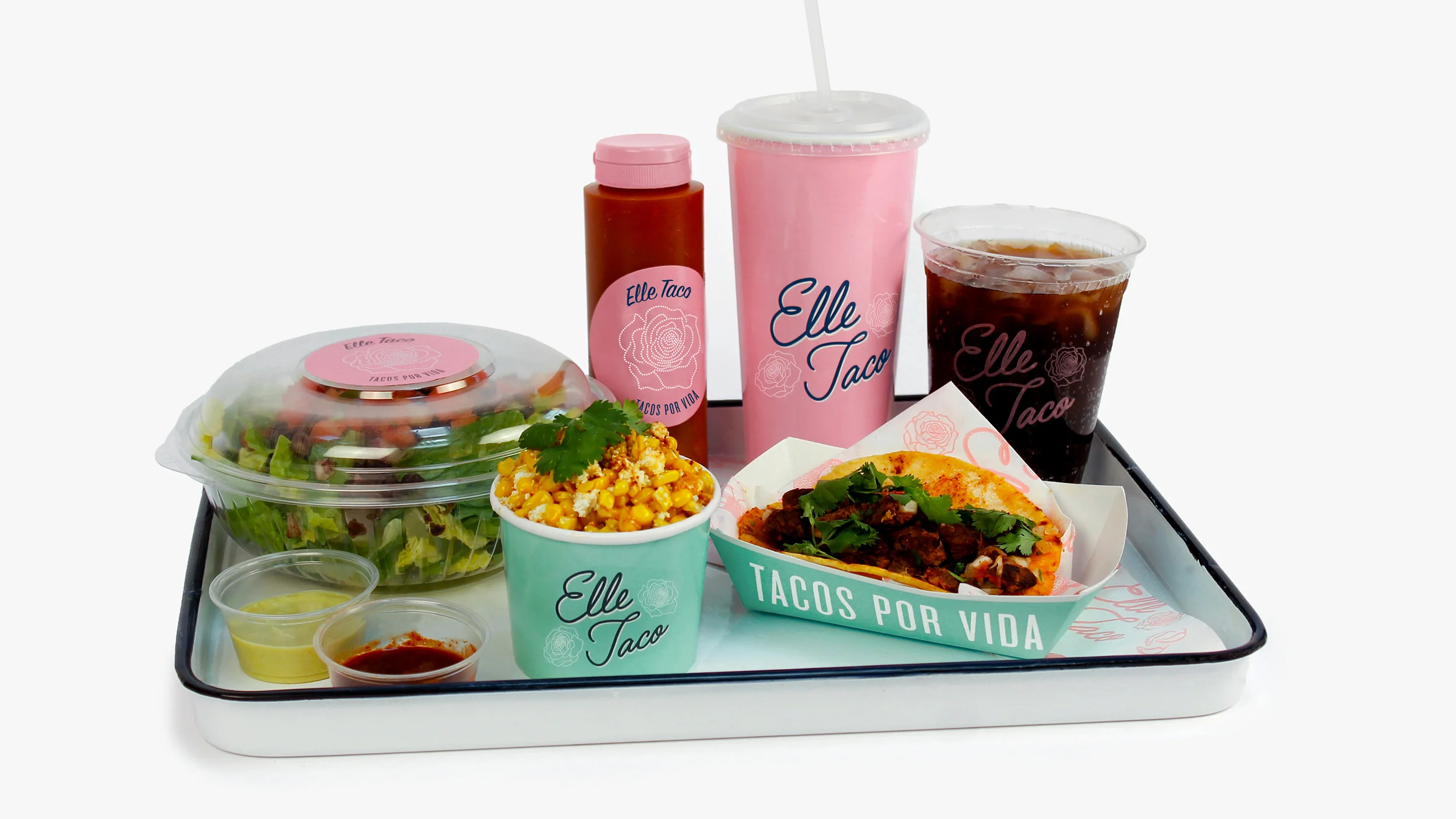 Inspired by the spirit of family-run roadside taquerias, Elle Taco is singularly iconic. Bright, bold, inspired— Elle Taco draws guests in and has them leaving with smiles on their faces.