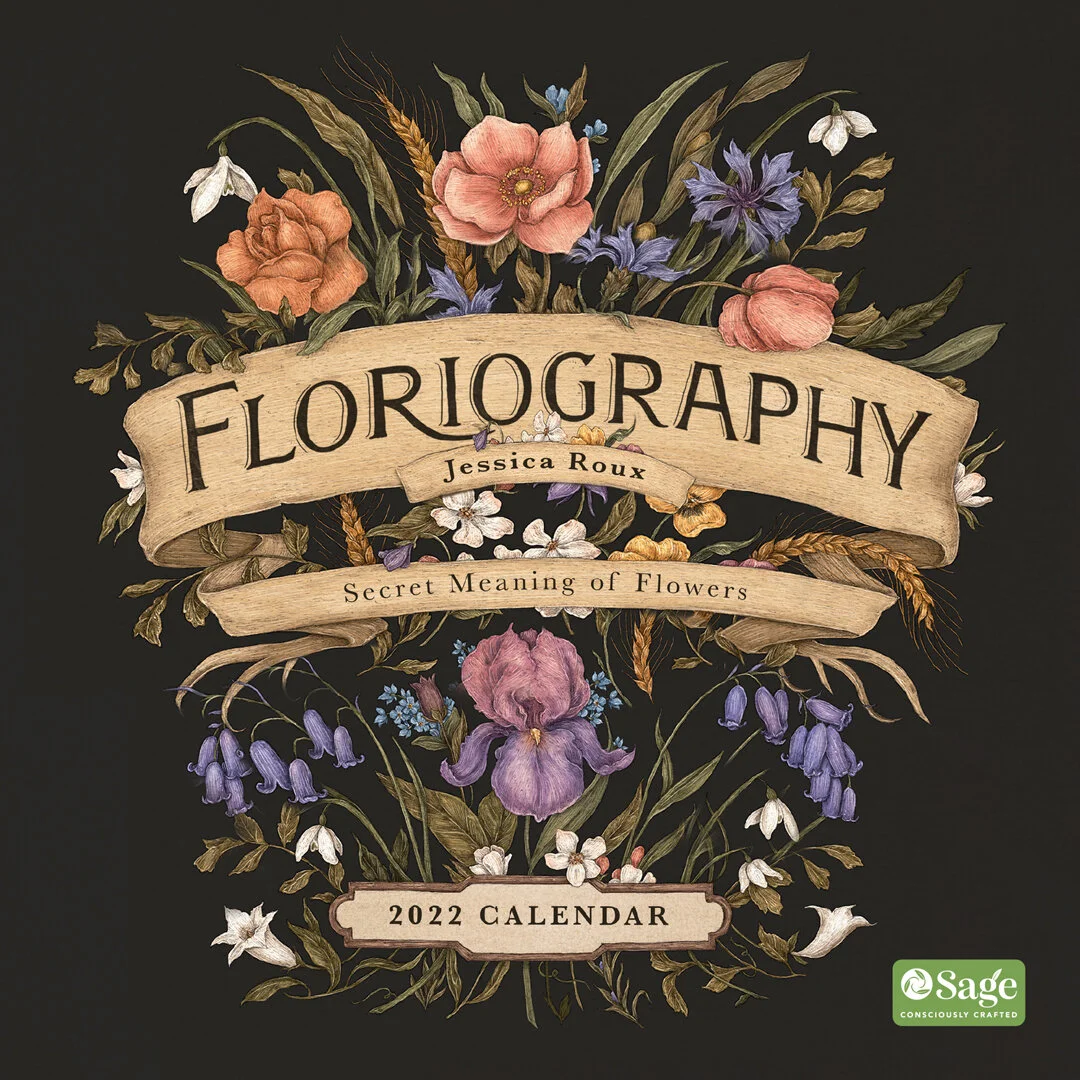 Floriography 2022 Wall Calendar and Planner — Jessica Roux Illustration