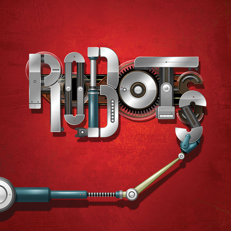 Stanford University Magazine | Cover for editorial feature on robots
