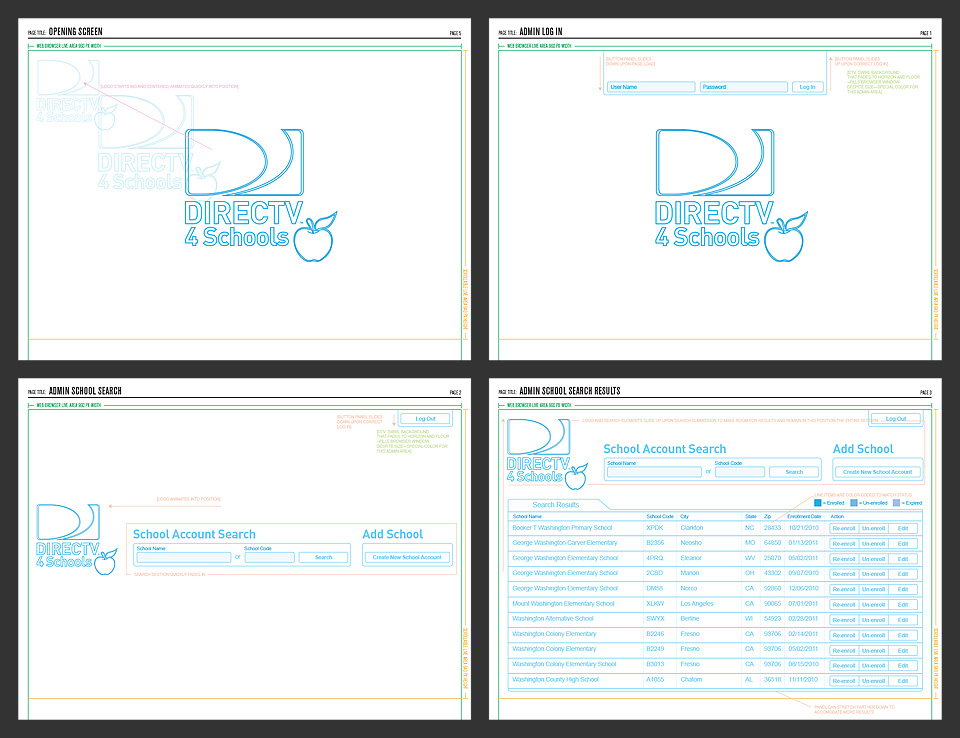 UX Wireframes for Admin Workflow
