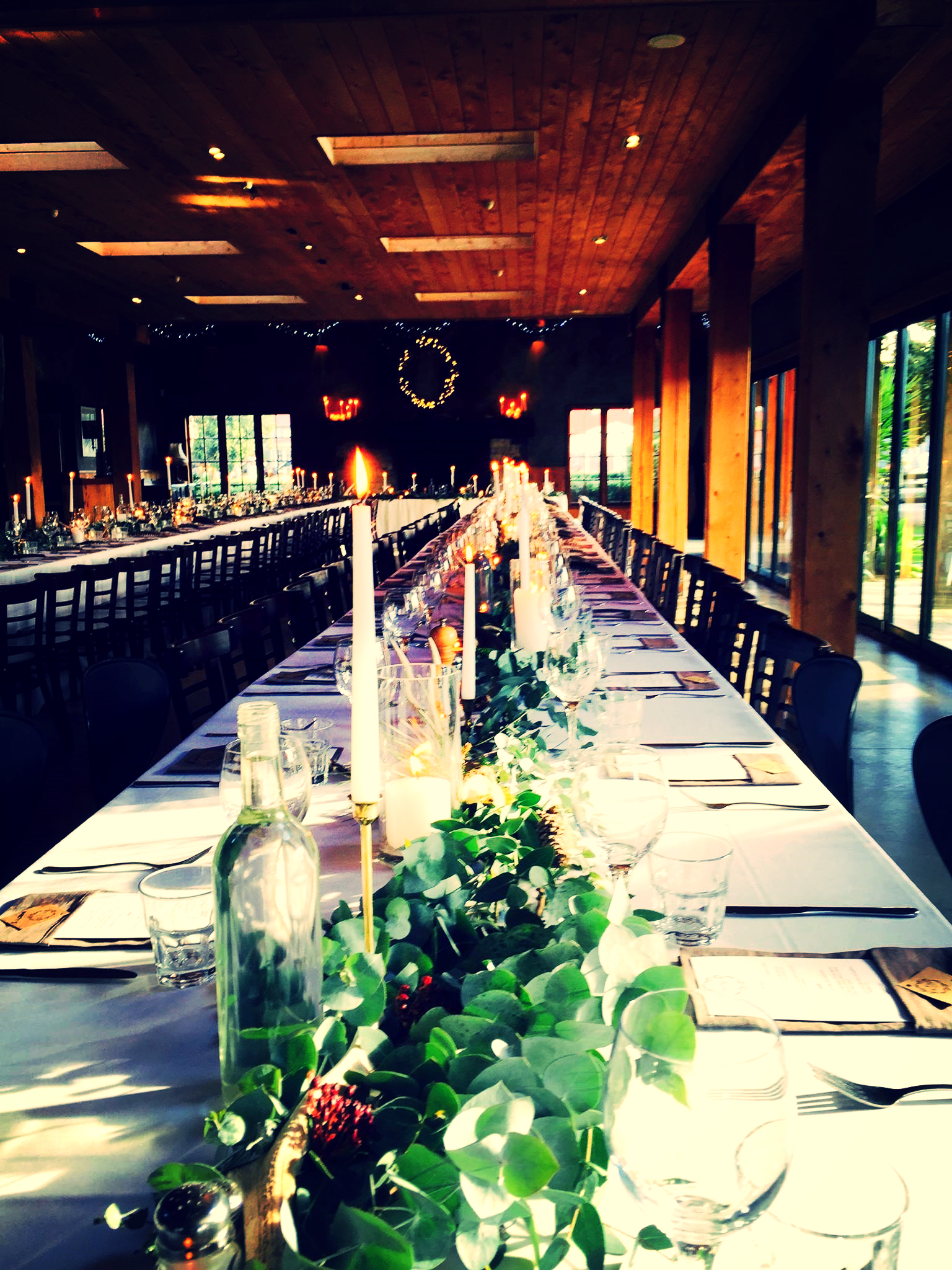 Absolutely beautiful wedding lay out at The Stables Restaurant, Matakana. 