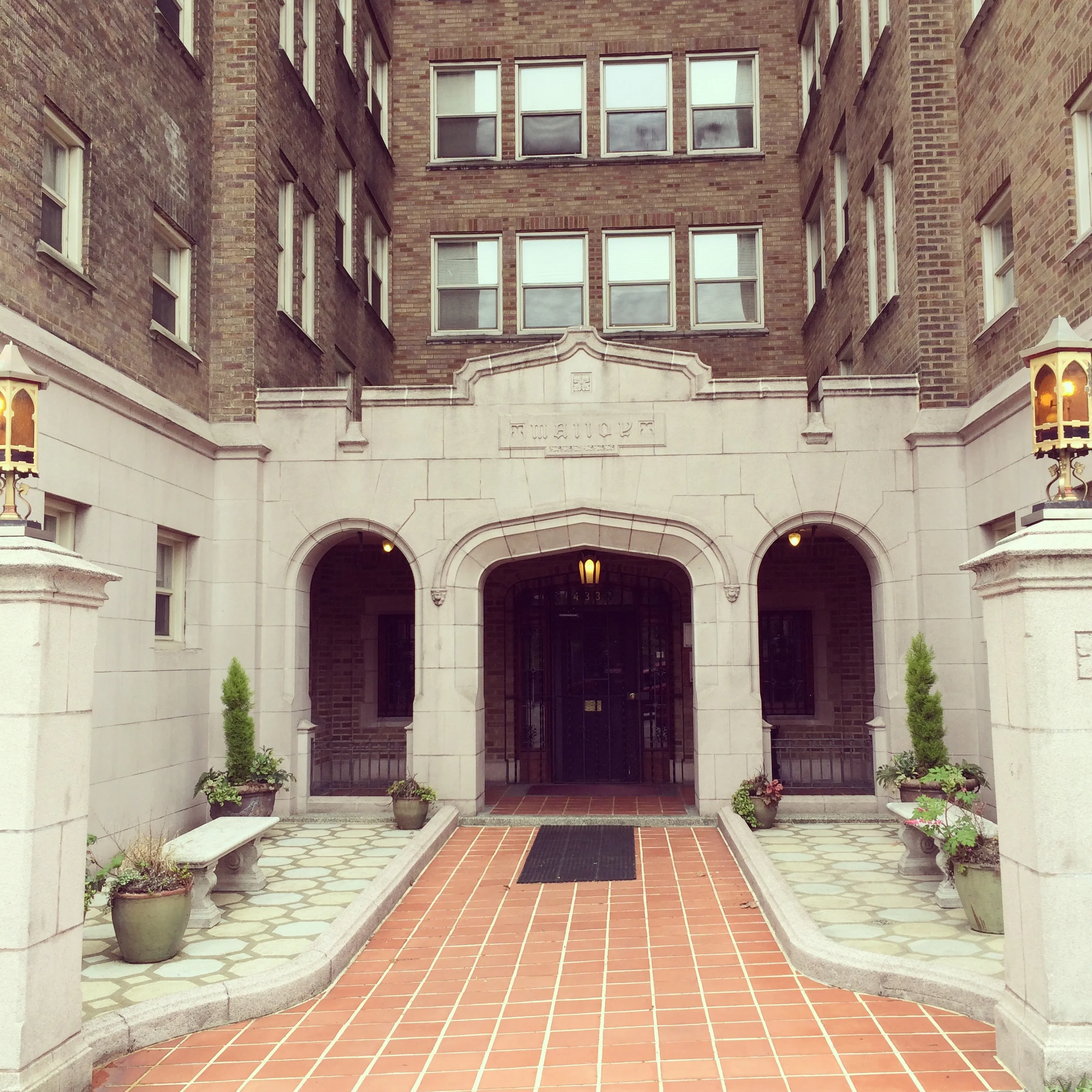 The entrance to The Malloy. 