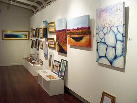 Macleay Valley Community Art Gallery. back room south wall