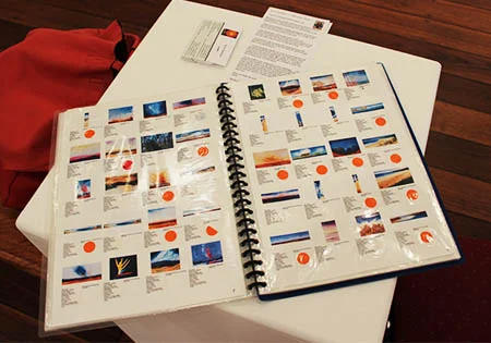 Painting image record book (with red sold dots !!)