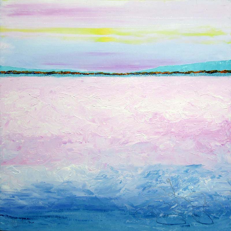 This painting is inspired by the light of the North of Australia. Camping around Kakadu National Park in the Northern Territory. Title " Under a Northern Sky ", 30cm x 30cm Oil on canvas, ready to hang, $320 AUD