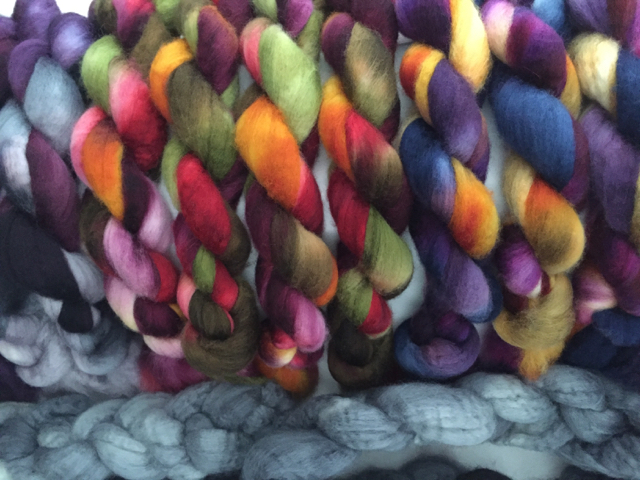 BFL rovings ready spinning