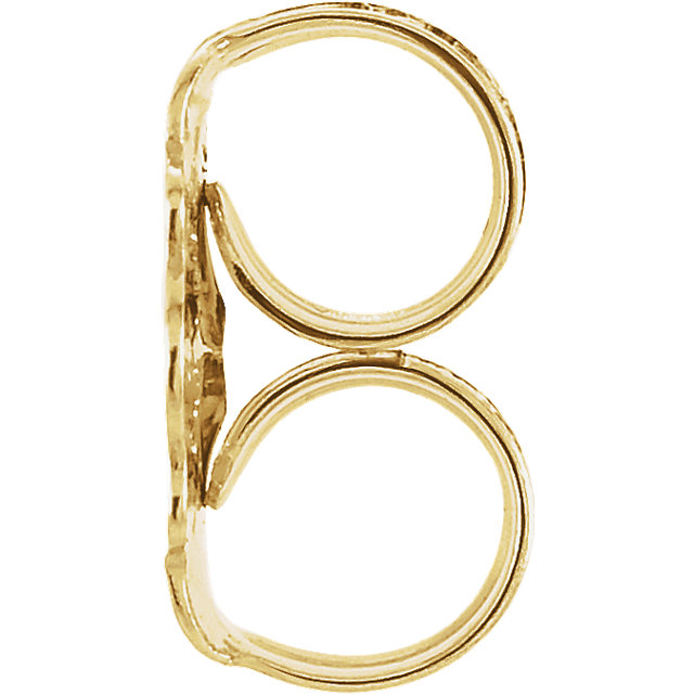 single 14k gold earring back — EMI GRANNIS