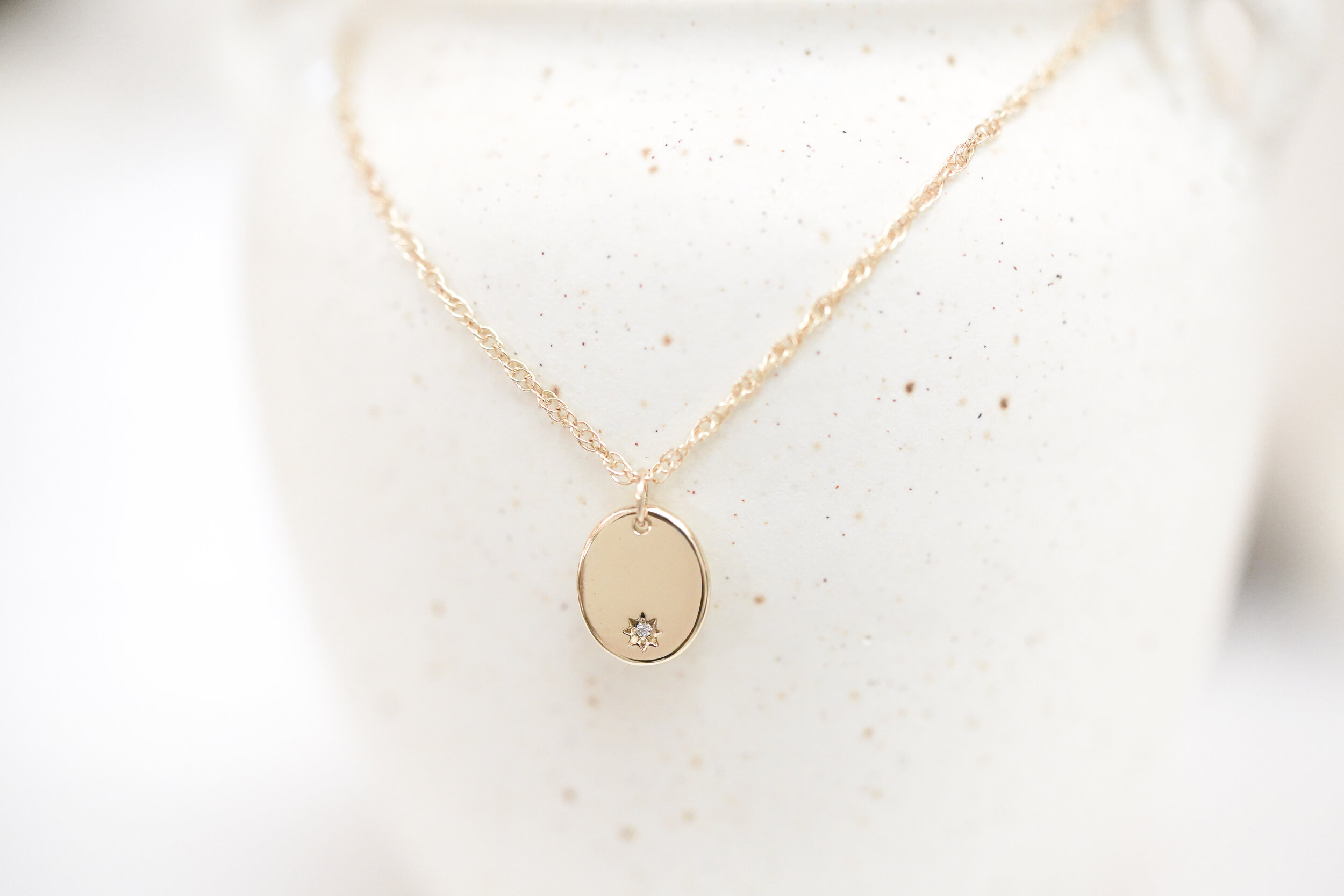 diamond star coin pendant — EMI GRANNIS