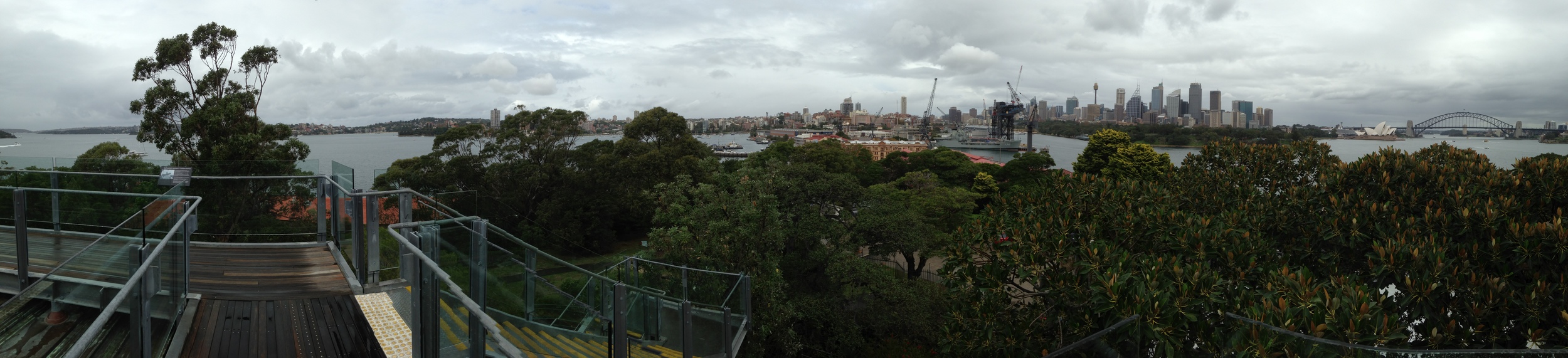 View from the ex-Main Signal Building on Garden Island. Click on the photo to make it larger.