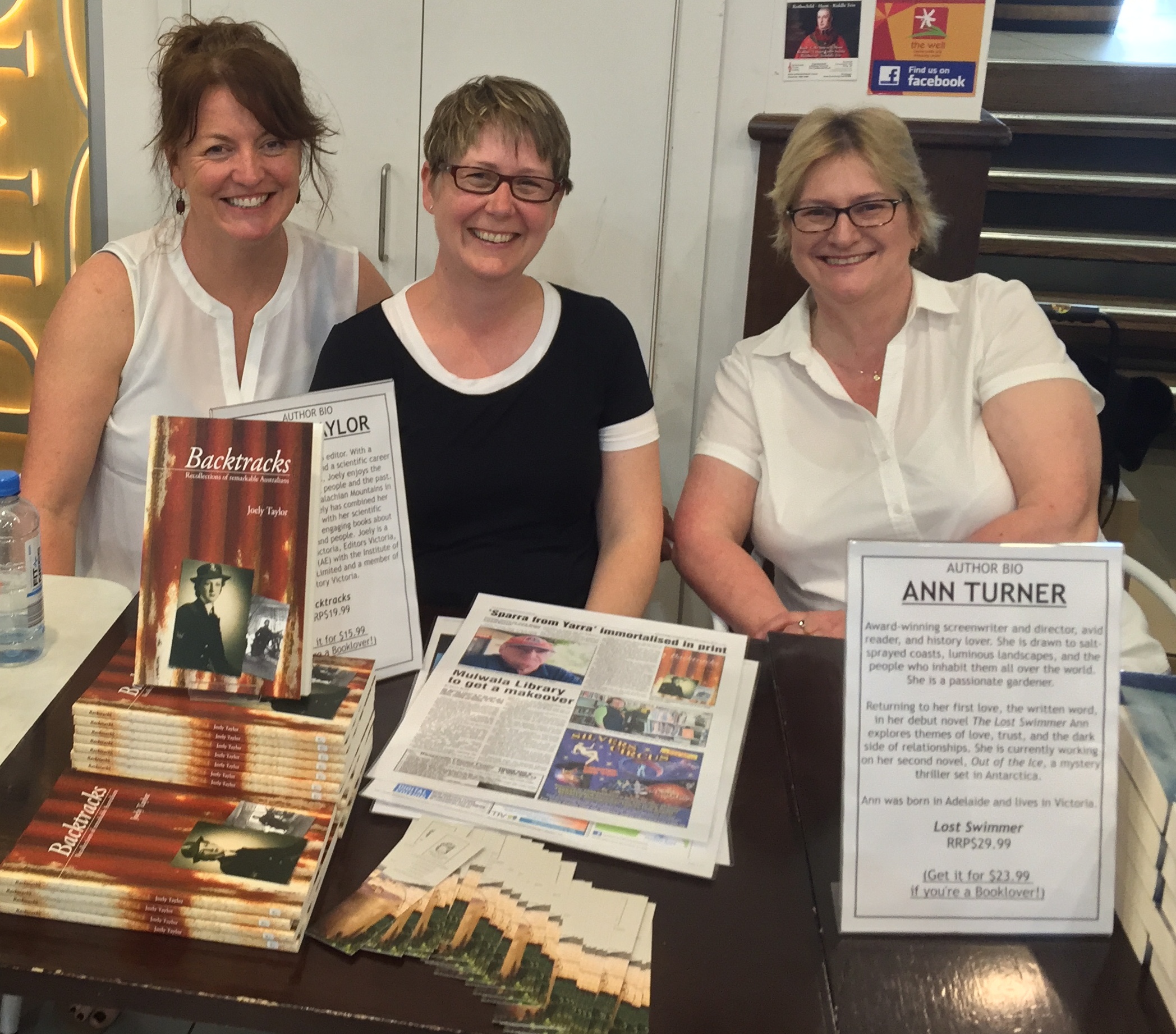 Me with Pauline Toohey (left) and Ann Turner (right) at the event