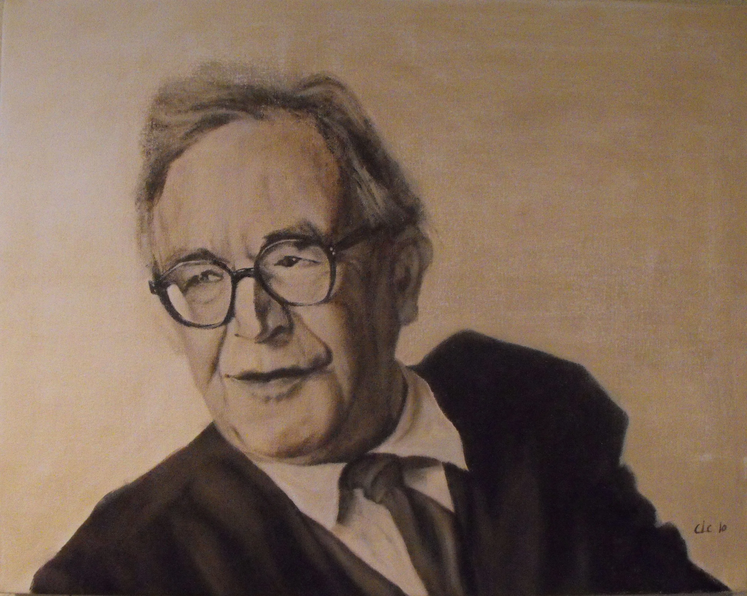 "Karl Barth", Oil on canvas, 2009