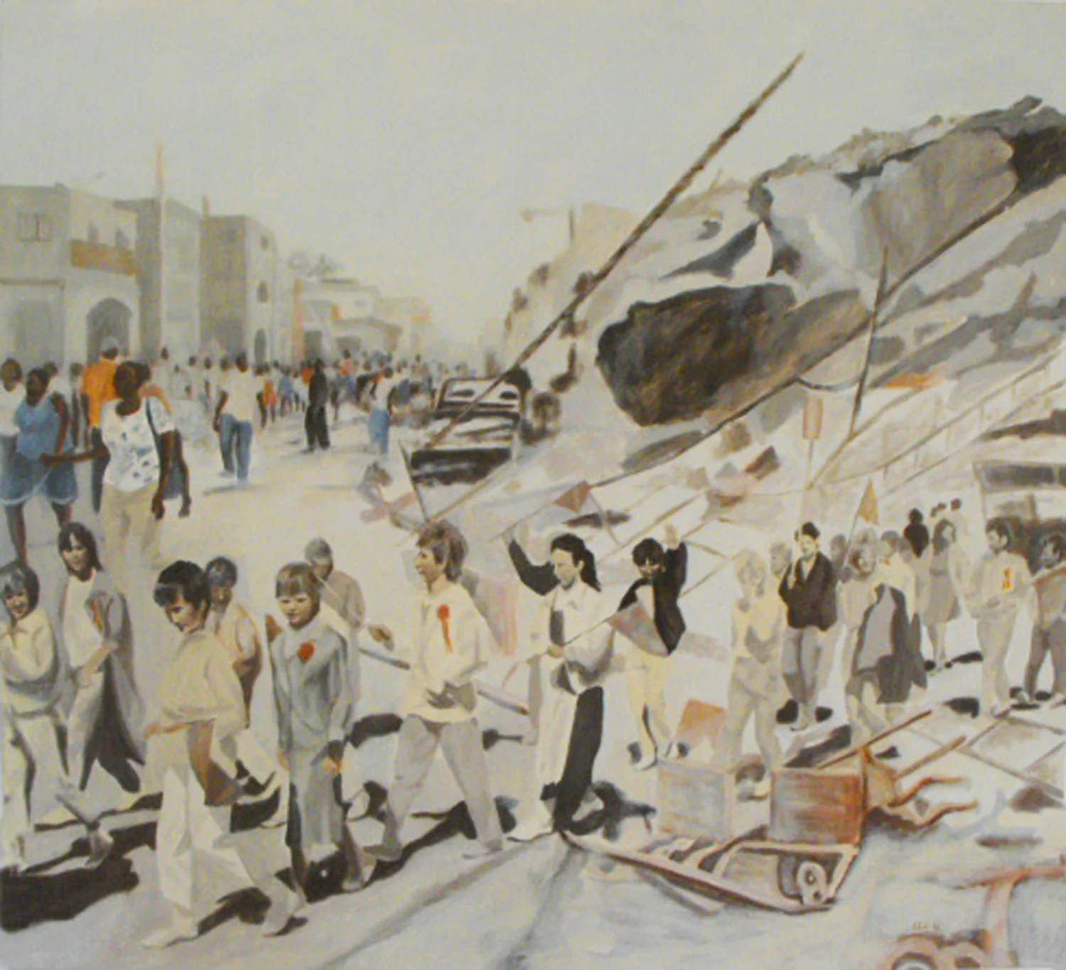 "Procession I", Oil on canvas, 115x105, 2010