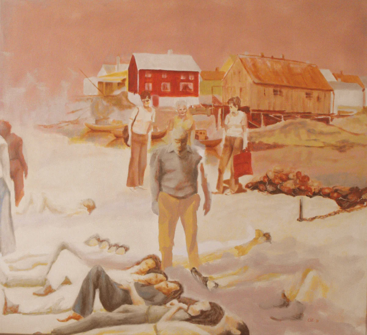 "Procession II", Oil on canvas, 115x105, 2010