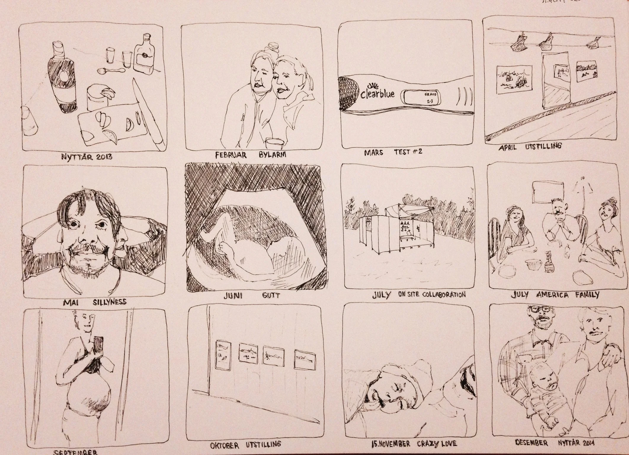 111/365. 2014 on a A4 page.