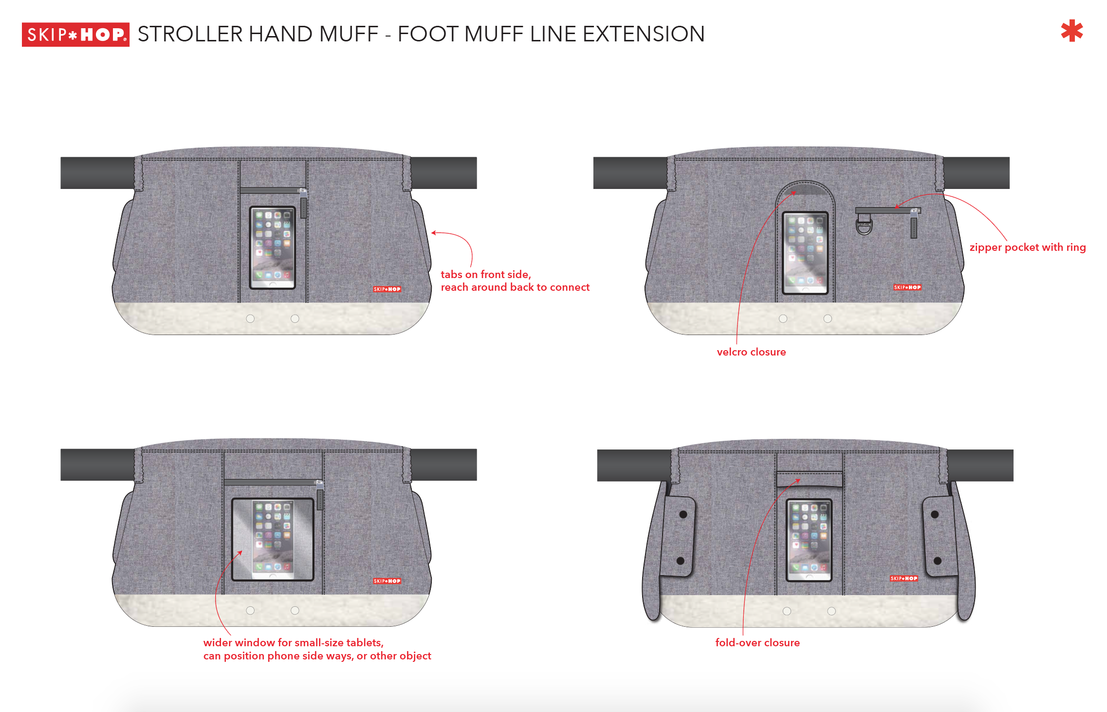 skip hop stroller hand muff