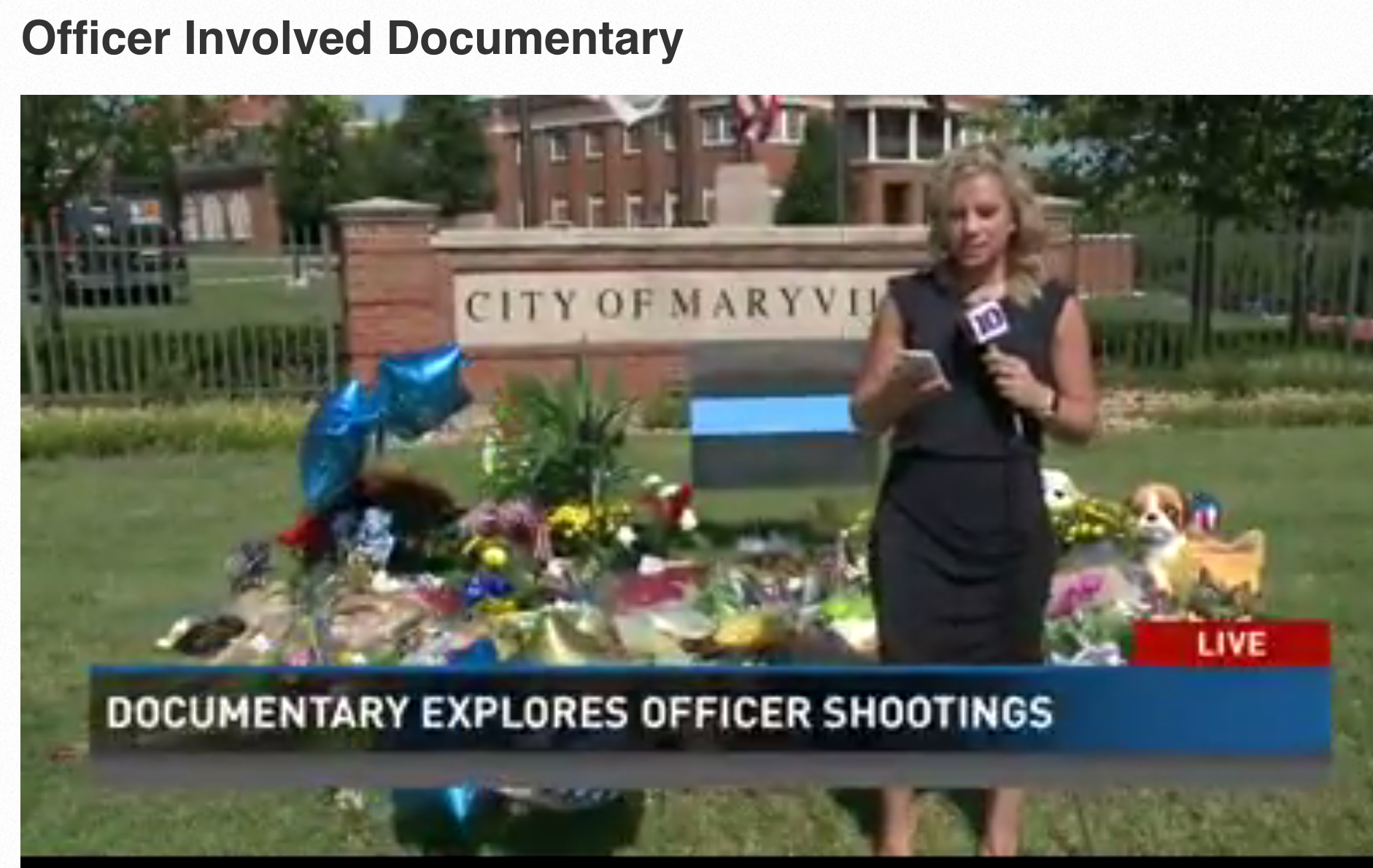 Officer Involved Documentary   WBIR