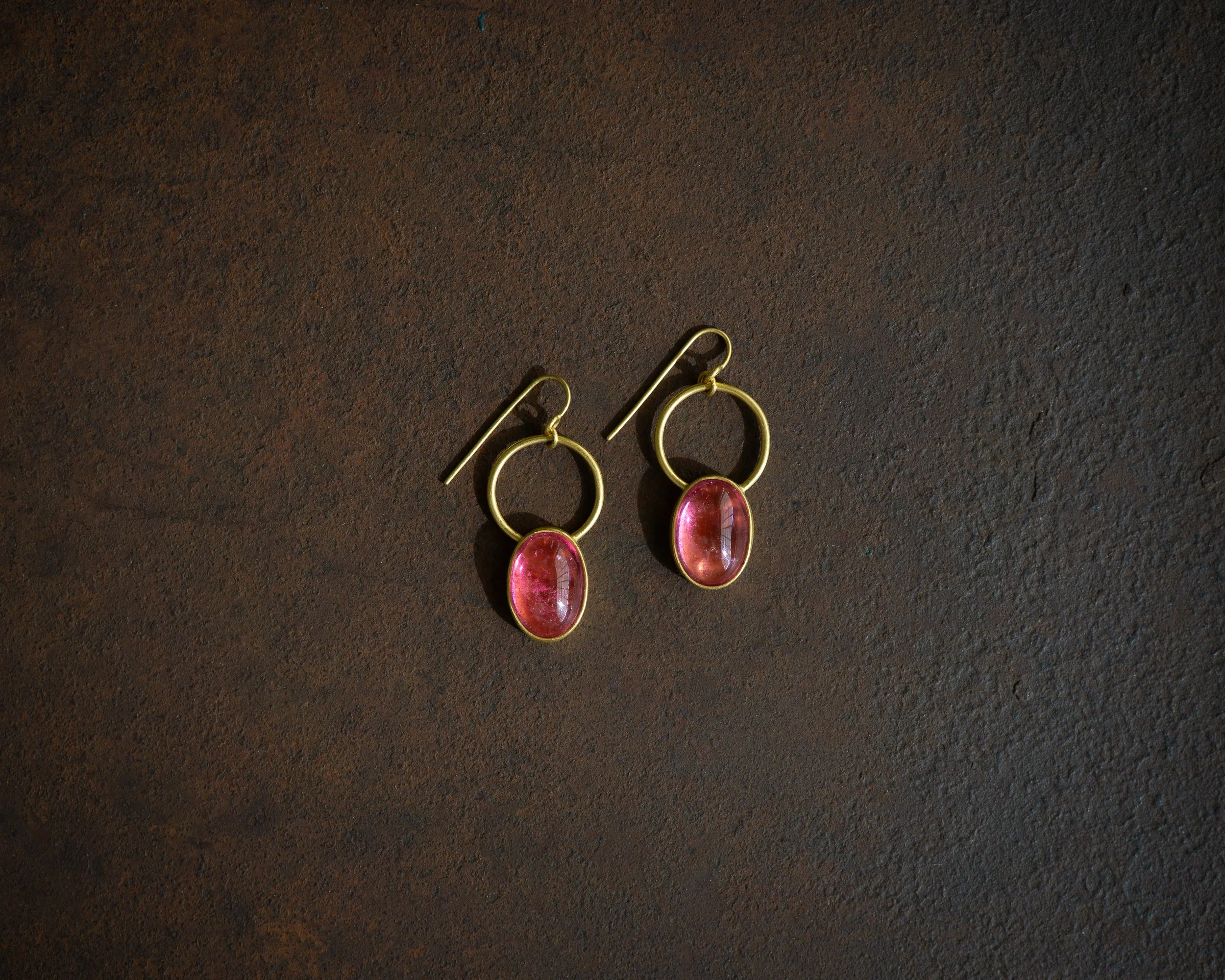 Demeter Earrings full view of the pair.