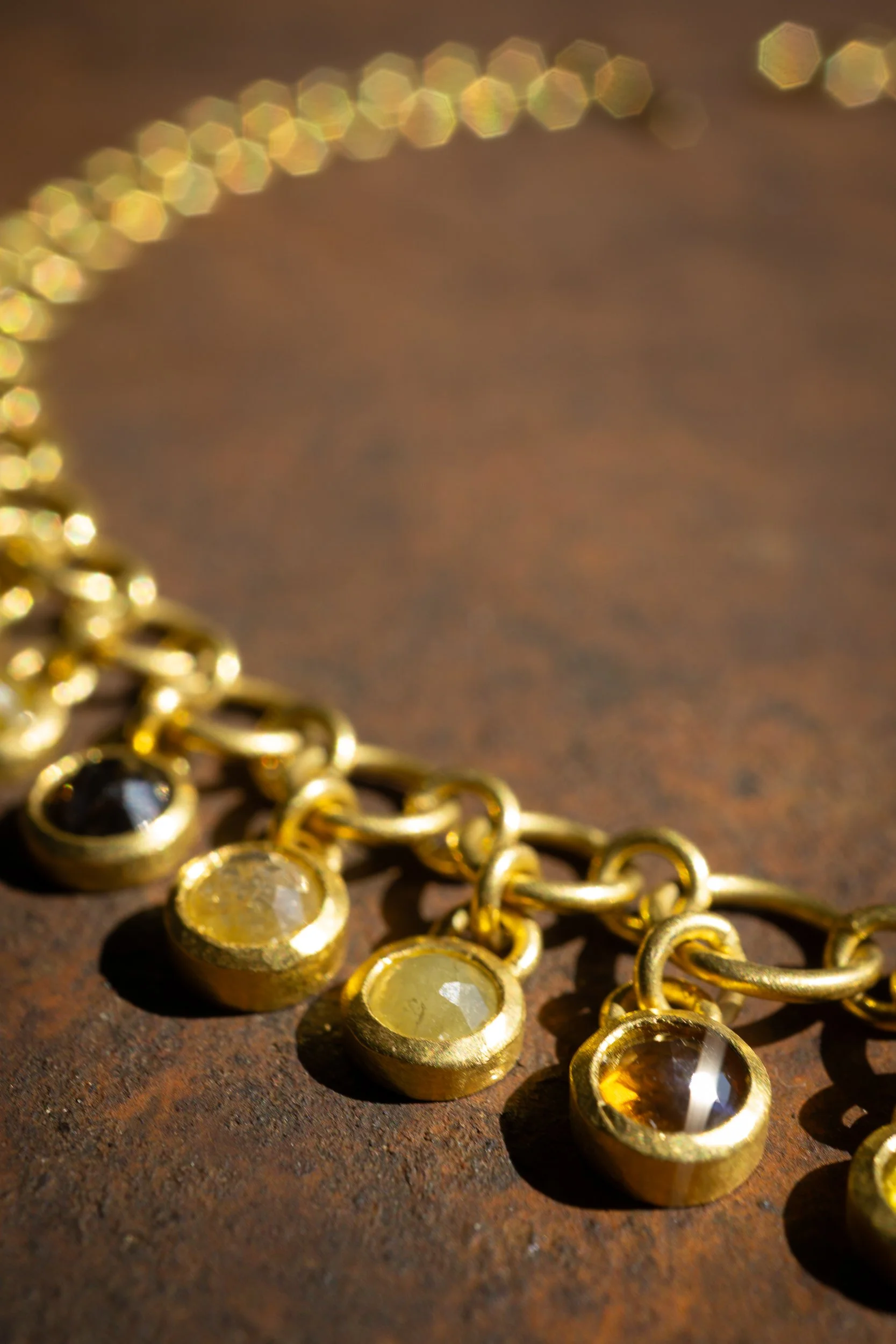 Dawn Necklace detail of architecture.