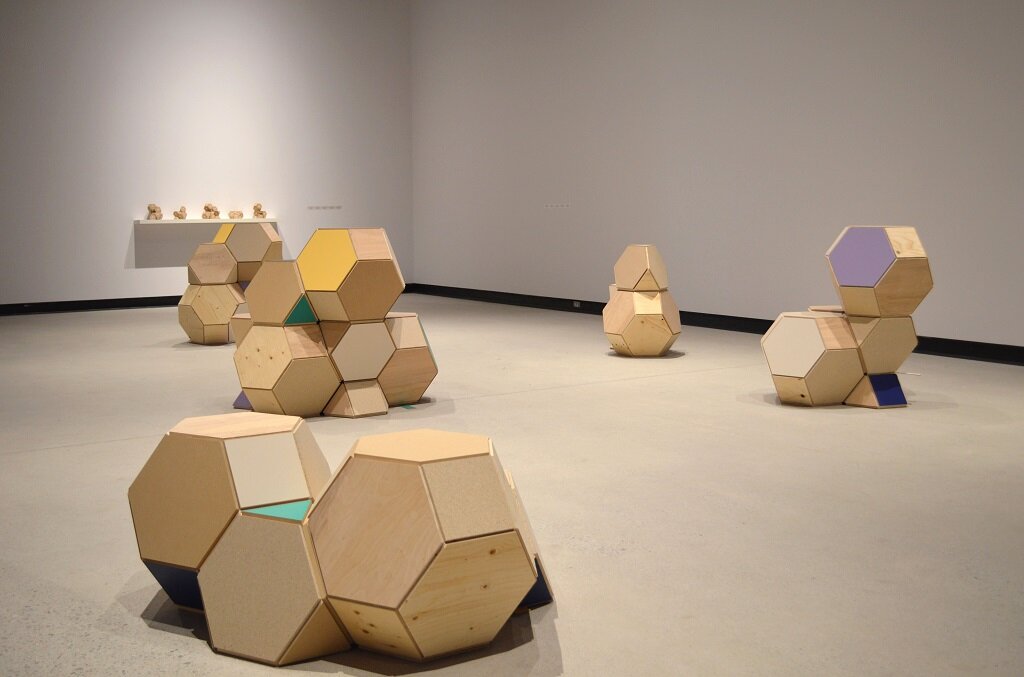 Spring 2013 Series, 2013, Spruce plywood, birch plywood, MDF, particle board, paint and shims.