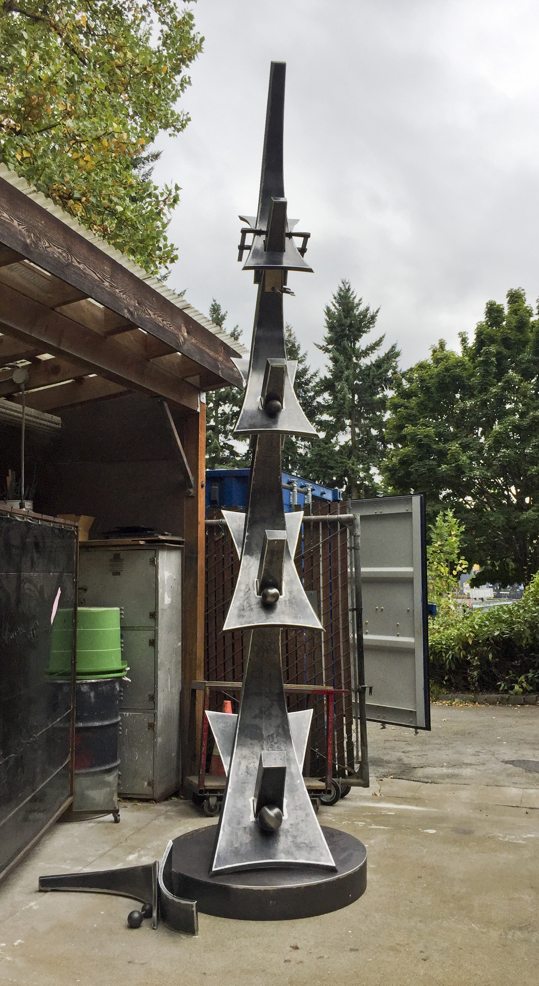 Four tiers fitted up - only one to go