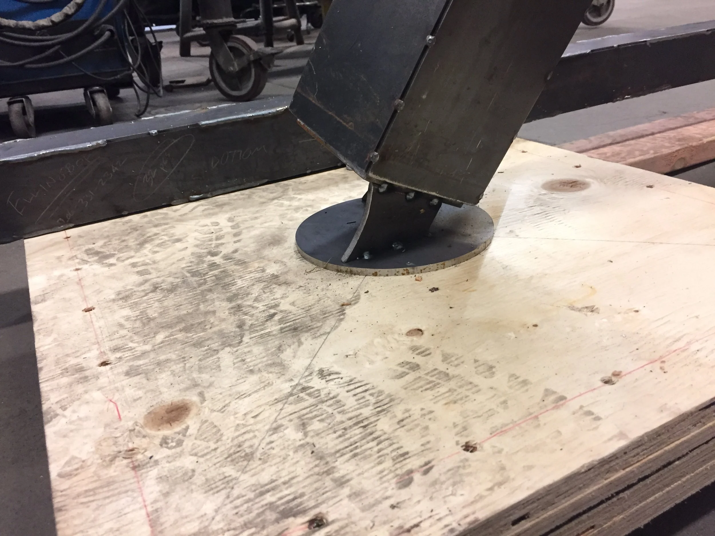 Detail of anchor plate