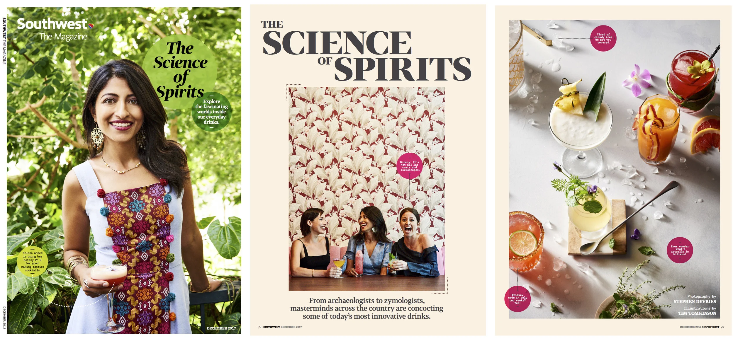 Shoots & Roots featured as the December 2017 cover story in the inflight magazine of Southwest Airlines.