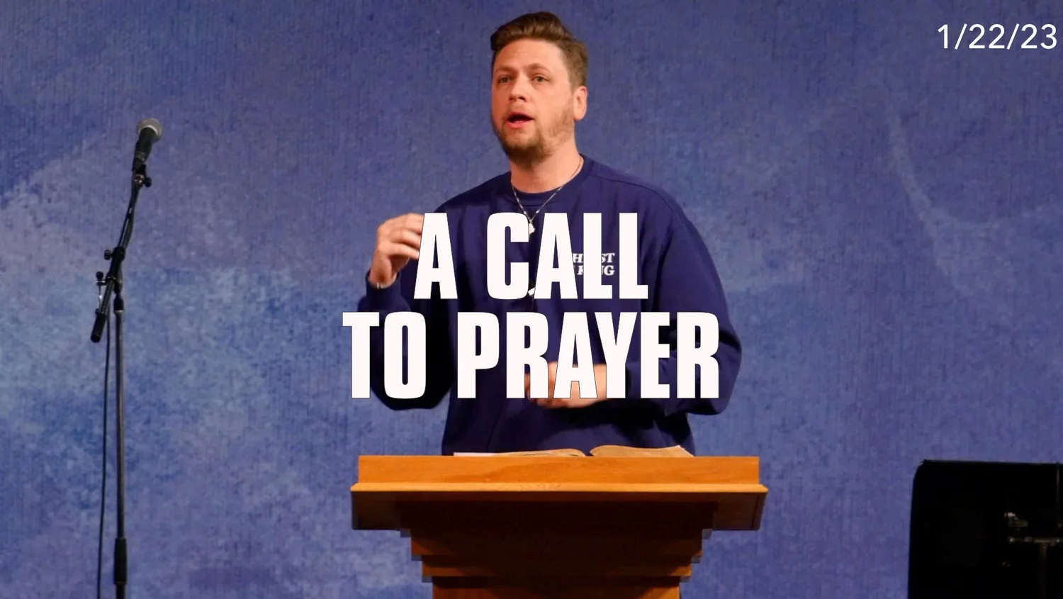 A Call to Prayer