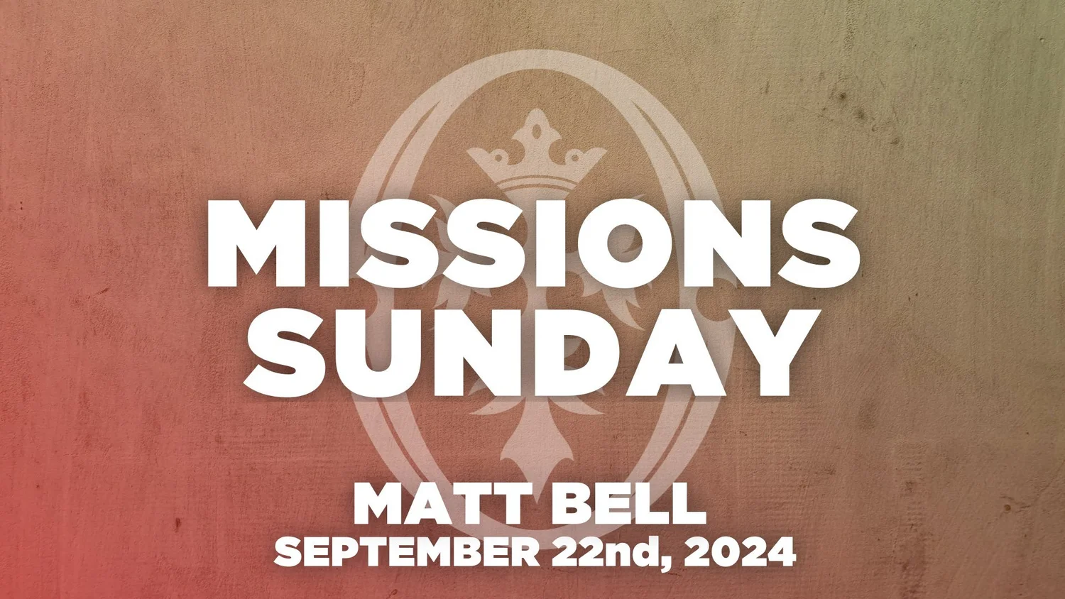 Missions Sunday