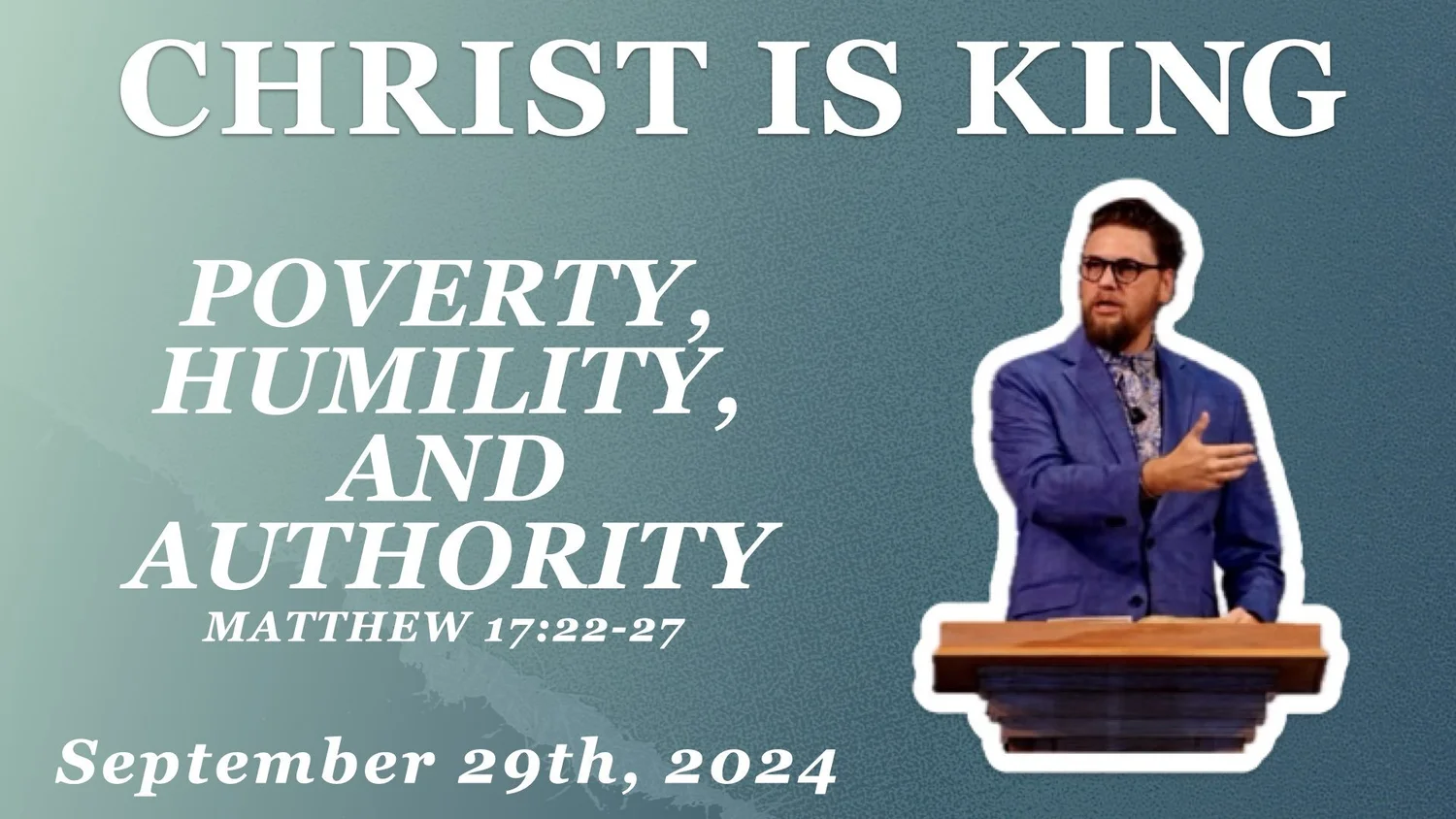 Poverty, Humility, And Authority