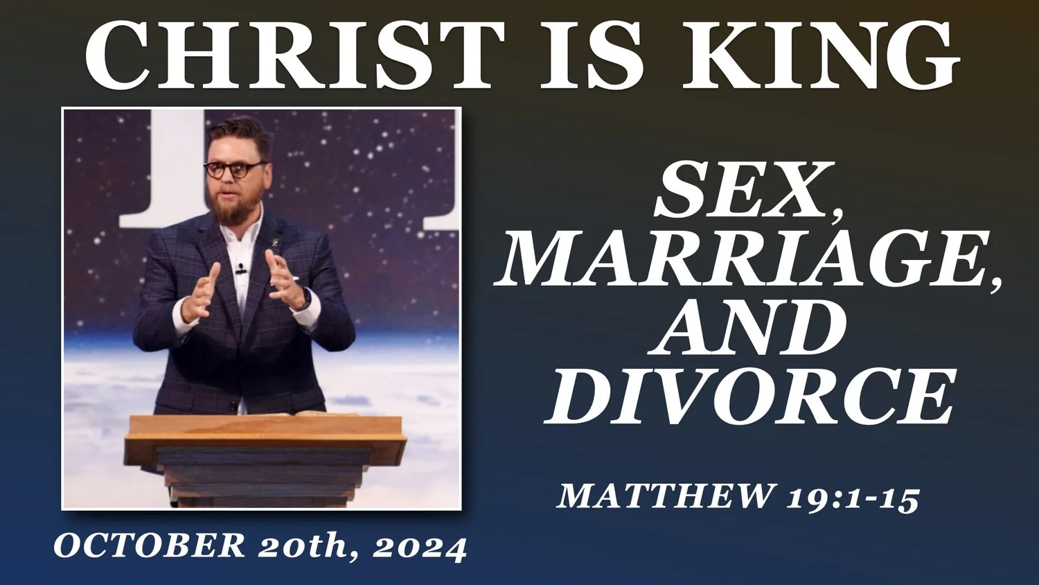 Sex, Marriage, And Divorce