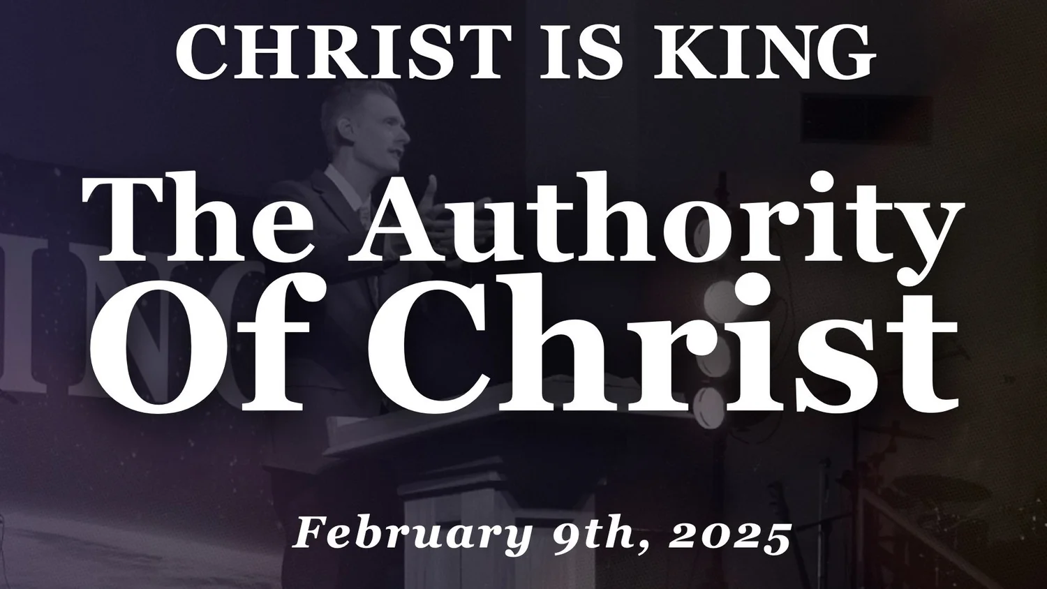 The Authority Of Christ