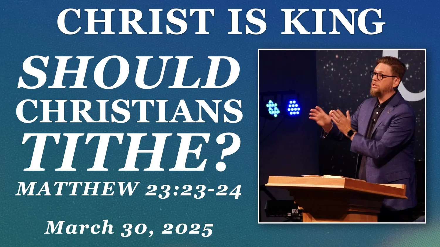 Should Christians Tithe?