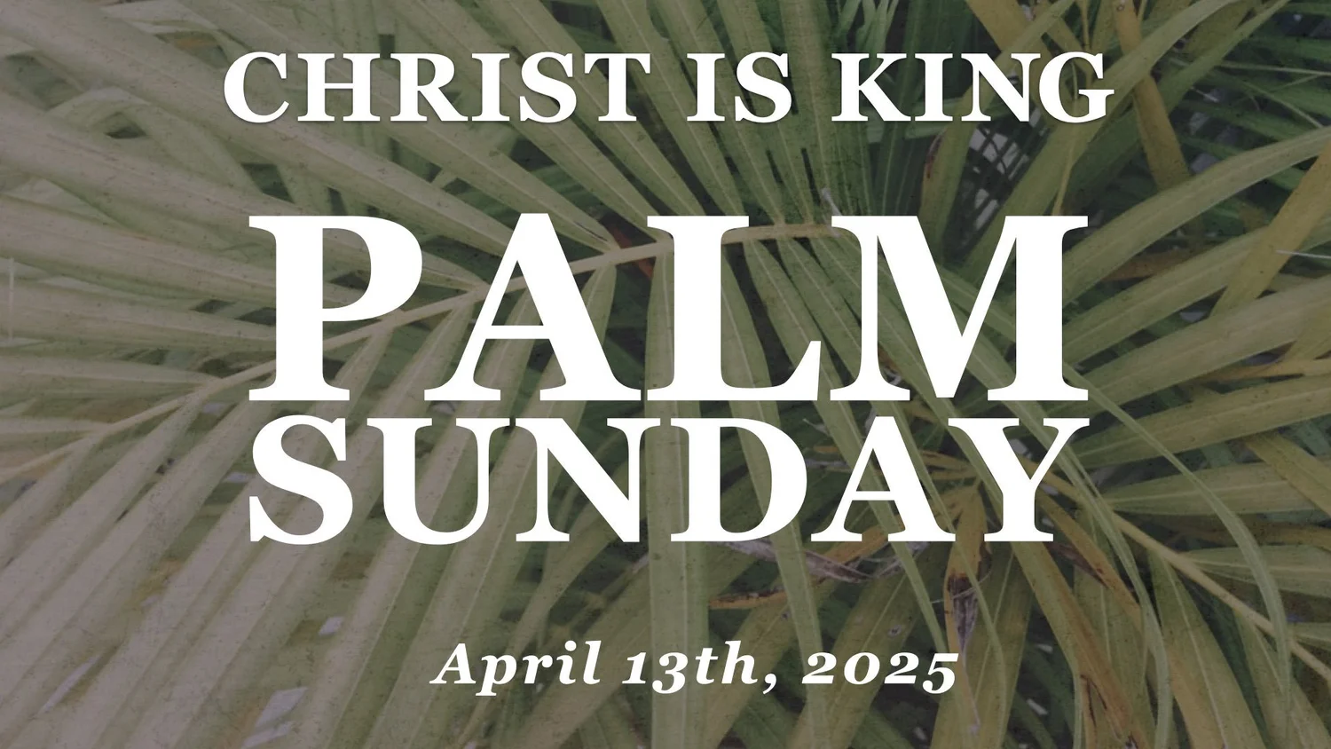 Palm Sunday