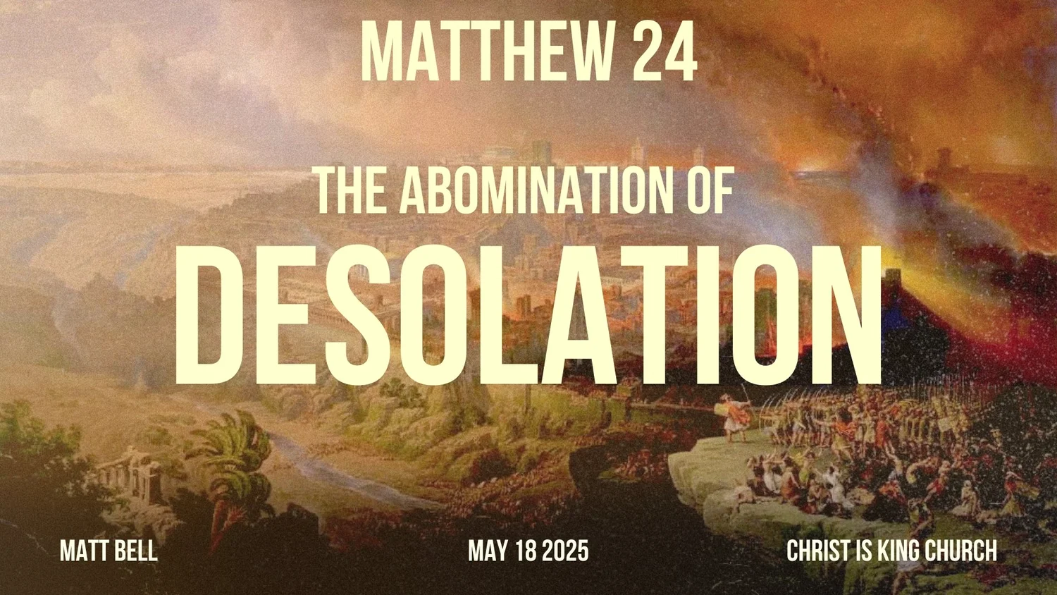 The Abomination Of Desolation