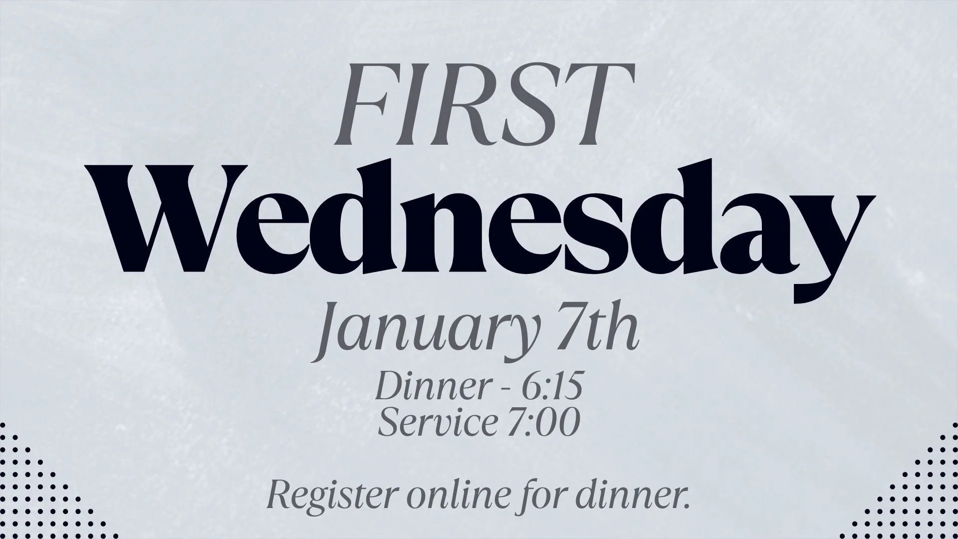 First Wednesday (January)