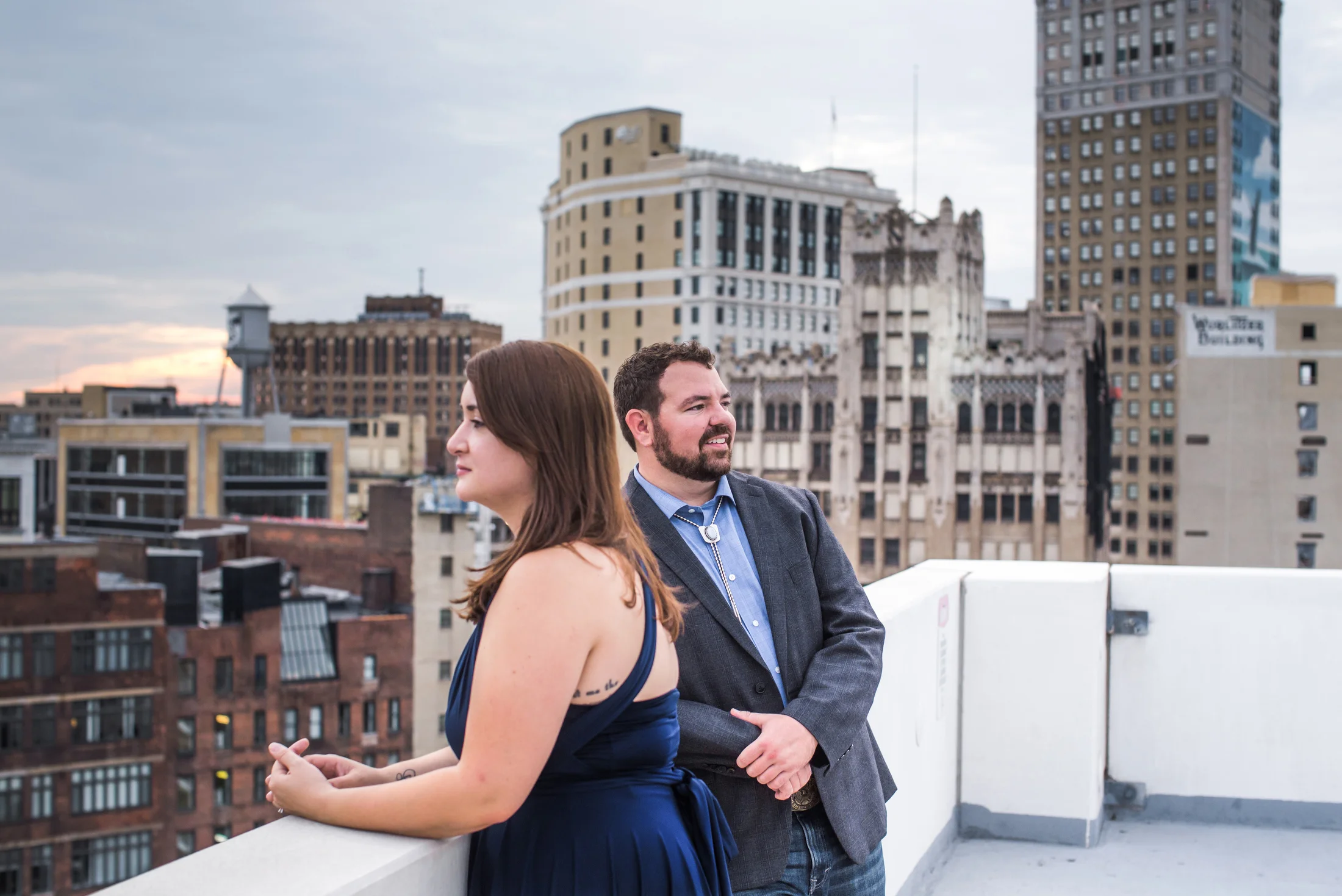  Downtown Detroit engagement session by Pop Mod Photo photographer Ryan Garza 