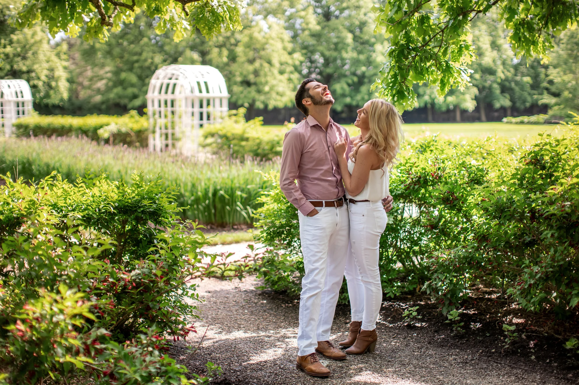  Nikki and Taylor Applewood spring engagement session in Flint, Michigan by Pop Mod Photo photographers Ryan Garza & Courtney Simpson. 