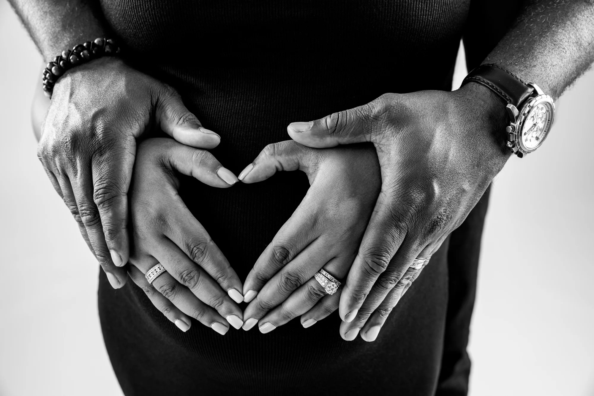  In-studio Maternity session by Pop Mod Photo photographers Ryan Garza and Courtney Simpson in Flint, Michigan. 