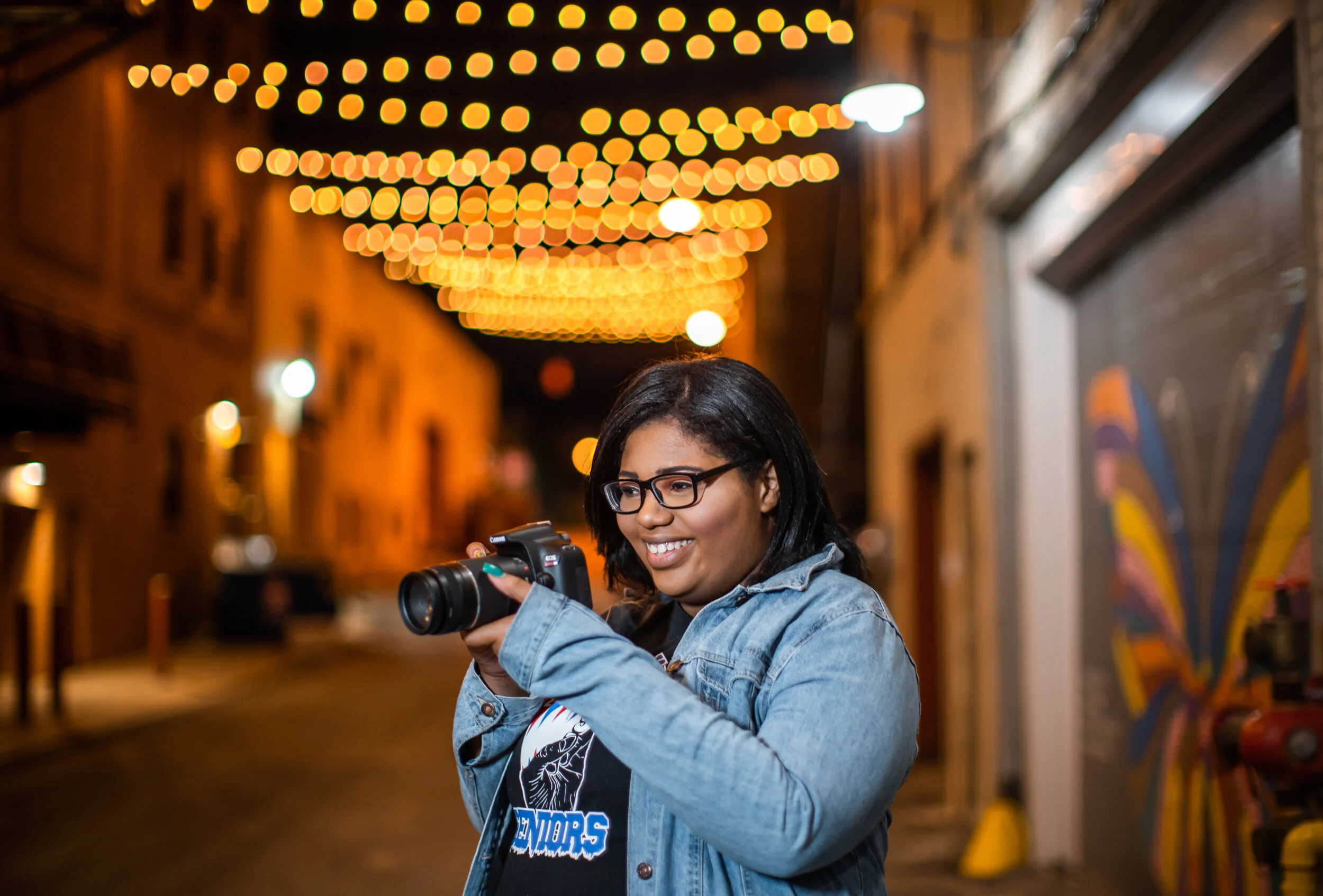  Downtown Flint senior session in Flint, Michigan by Pop Mod Photo photographer Ryan Garza and Courtney Simpson. 